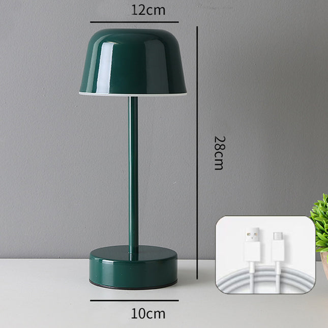Dark Green Modern Minimalist LED Table Lamp
