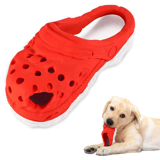 Size L Red Tough Slipper Dog Chew Toy