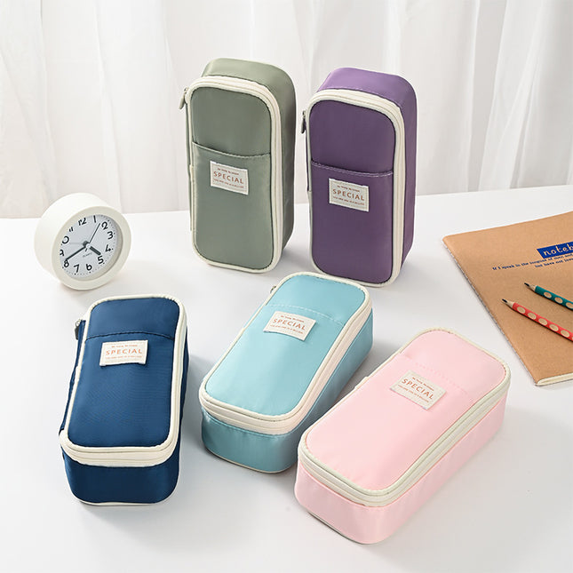 Green Large Capacity Expandable Pencil Case – product detail