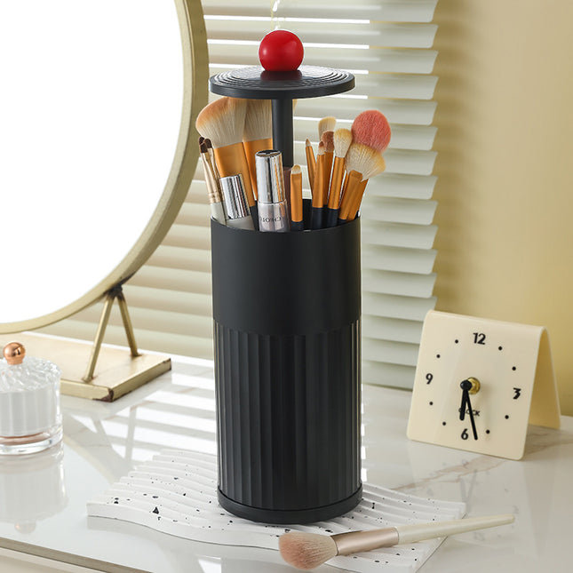 Black Automatic Lifting Makeup Brush Holder