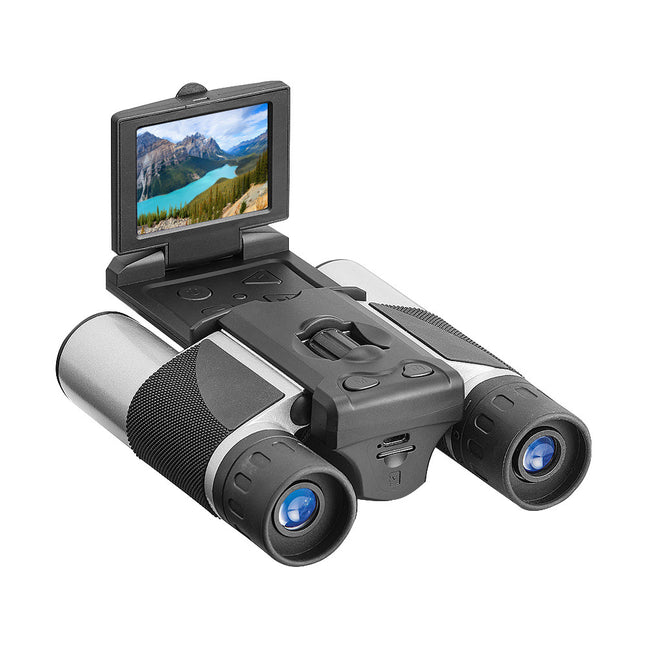 Silver and Black HD Digital Camera Binoculars 8X Zoom
