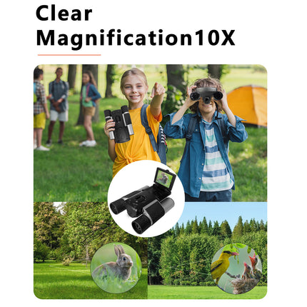 Silver and Black HD Digital Camera Binoculars 8X Zoom – product perspective