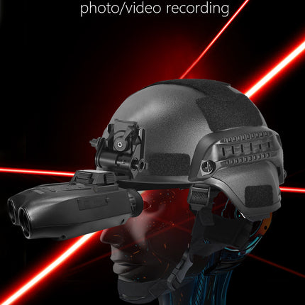 Red Professional HD Digital Night Vision Binoculars - 6X Optical Zoom, IR Illumination, Record 2.5K Video & 48MP Photos