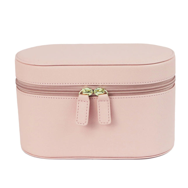 Pink Elegant PU Leather Makeup & Toiletry Bag