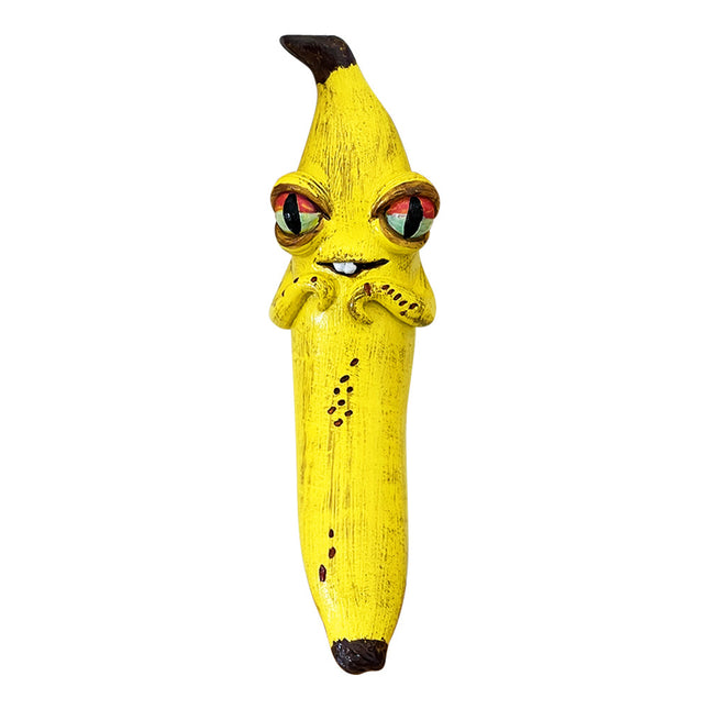 3 Pcs Style 2 Yellow Whimsical Magic Banana Monster Figurine
