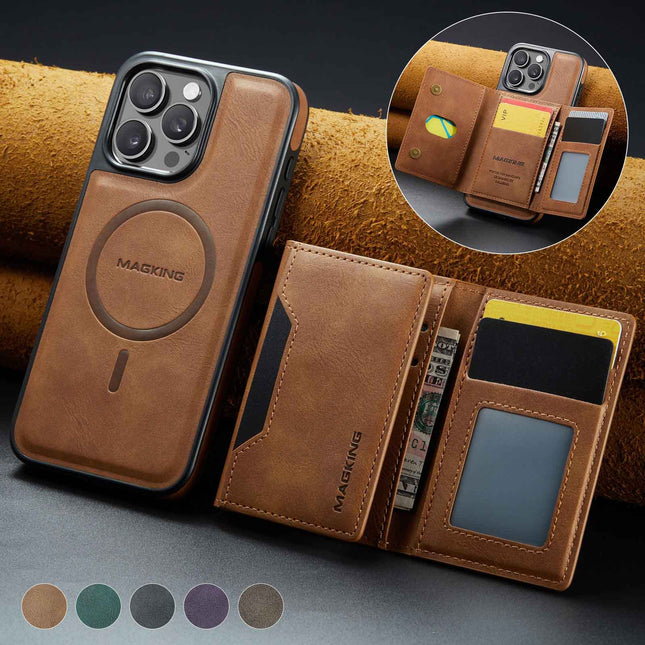 Brown Premium MagSafe Wallet Case for iPhone 16 Pro Max – product detail