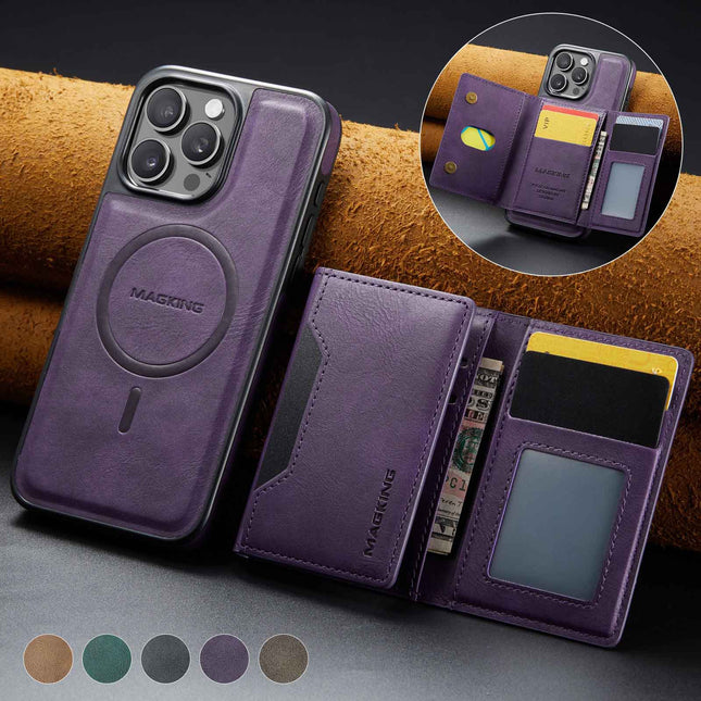 Purple Premium MagSafe Wallet Case for iPhone 16 Pro Max – product detail