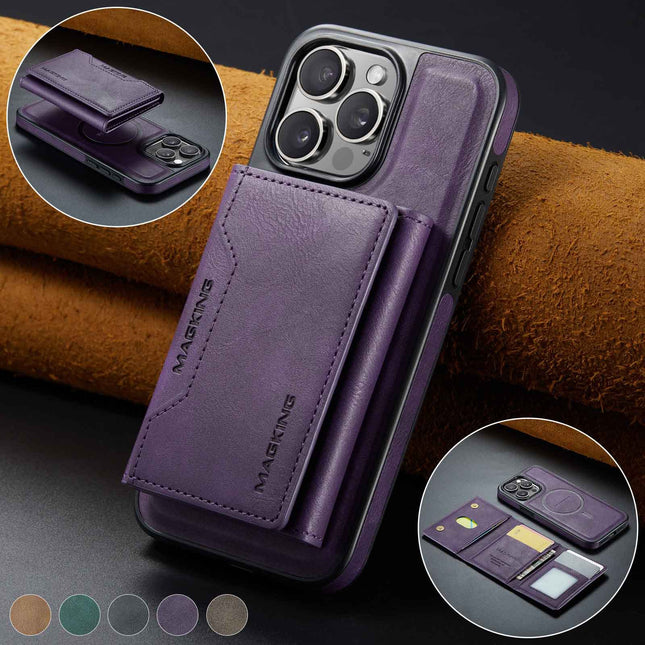 Purple Premium MagSafe Wallet Case for iPhone 16 Pro