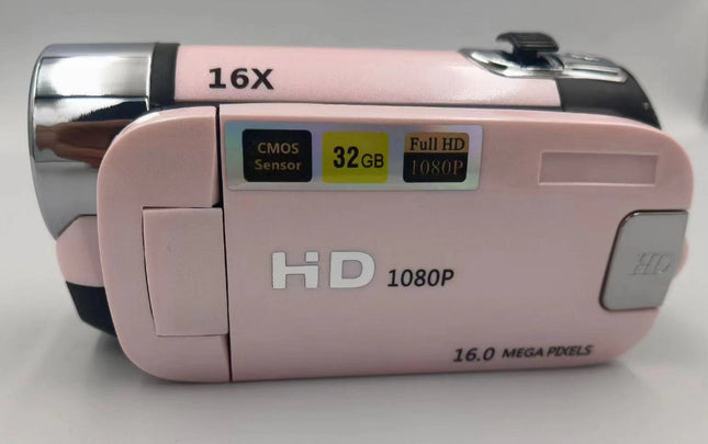 Pink Capture Life's Moments HD 1080P Digital Camcorder