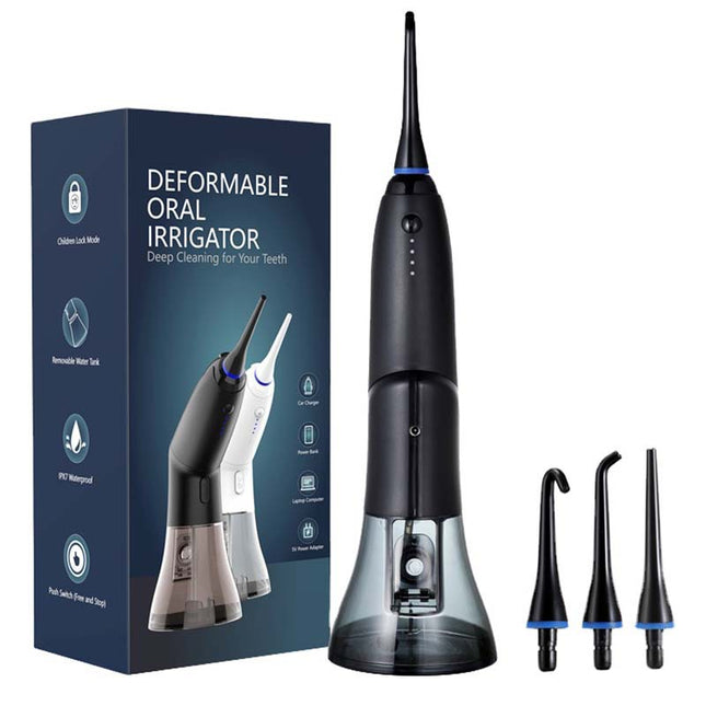 Black Advanced Portable Water Flosser