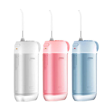 Blue Advanced Portable Water Flosser - USB Rechargeable Cordless Oral Irrigator, 3 Modes, IPX7 Waterproof for Travel & Home