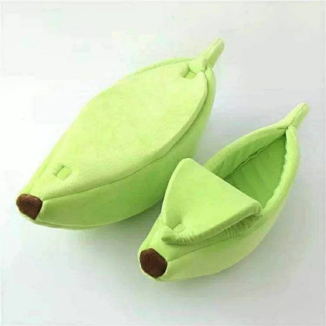 Green Cozy Banana Peel Pet Bed