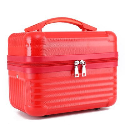 Red Durable Hard Shell Makeup Travel Case