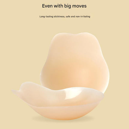Size S 3 Pairs Skin Color Reusable Silicone Breast Lift Nipple Covers - Invisible Adhesive Bra Pasties for Seamless Lift & Coverage