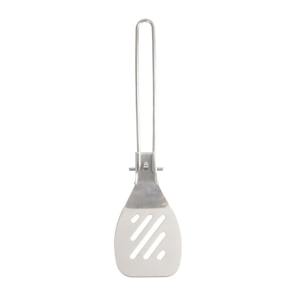 Silver 304 Stainless Steel Folding Camping Spatula  - 2 Pack Compact & Portable Outdoor Cooking Utensils