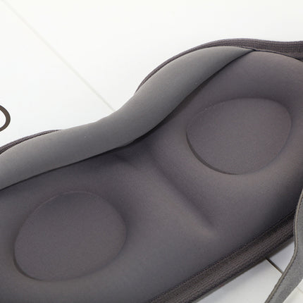 2 Pcs Black 3D Contoured Eye Mask - Total Blackout, Pressure-Free Memory Foam, Skin-Friendly & Breathable for Deep Rest