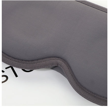 2 Pcs Black 3D Contoured Eye Mask - Total Blackout, Pressure-Free Memory Foam, Skin-Friendly & Breathable for Deep Rest
