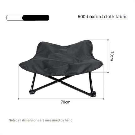 Brown Elevated Comfort Pet Bed - Portable & Foldable Dog Cat Cot - Durable 600D Oxford Fabric, Washable Cover, All Seasons