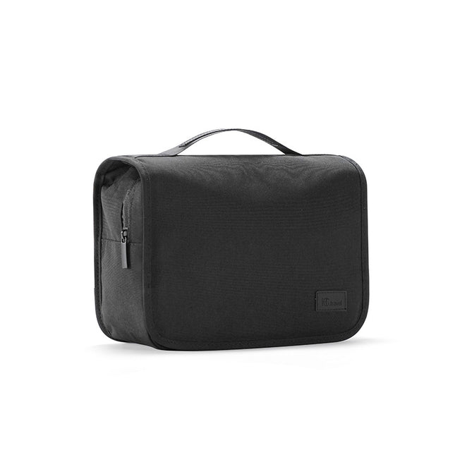 Black Eco-Friendly RPET Hanging Toiletry Bag