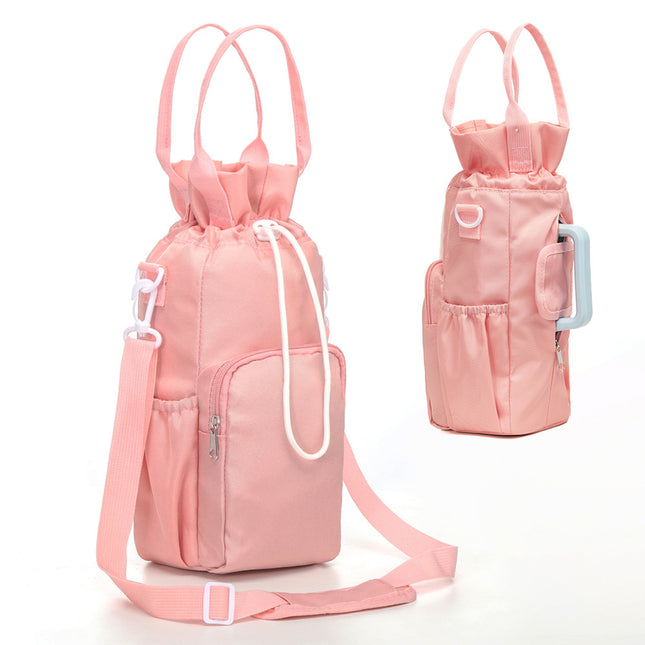 Pink Insulated Tumbler Carrier Bag