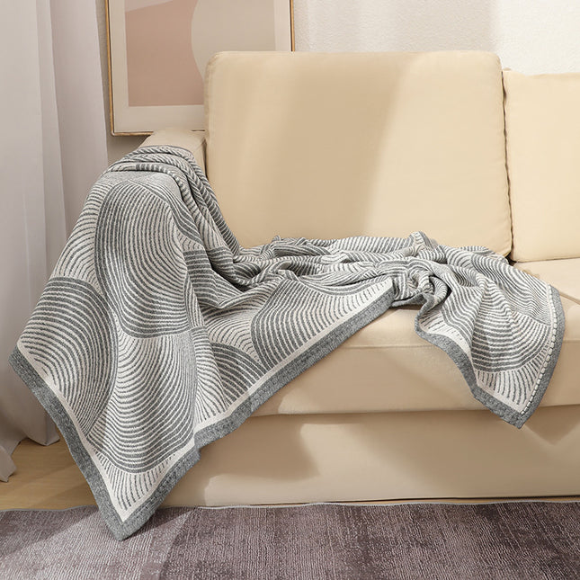 Grey Luxurious Paisley Jacquard Throw Blanket – product detail