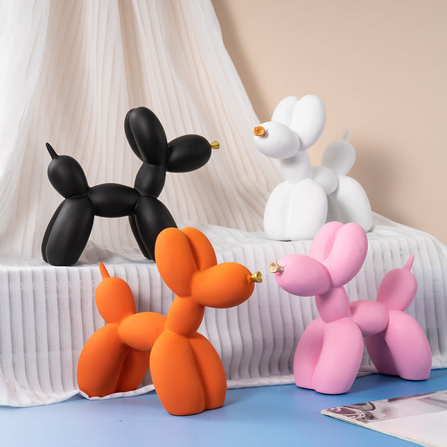 Light Blue Modern Resin Balloon Dog Sculpture – product detail