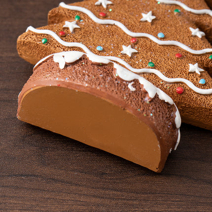 Yellow Charming Gingerbread Christmas Tree Figurine – product perspective