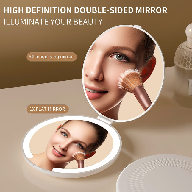 White LED Travel Makeup Mirror – product detail