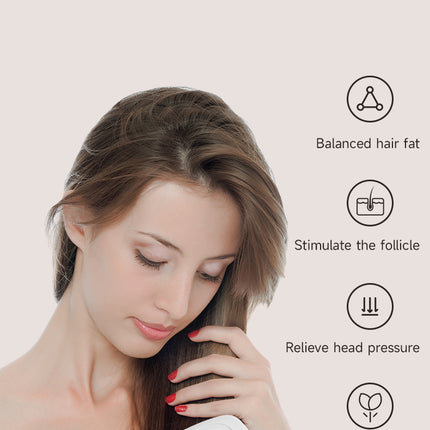 Black Advanced 3-in-1 Scalp & Hair Care Massage Comb – design and finish