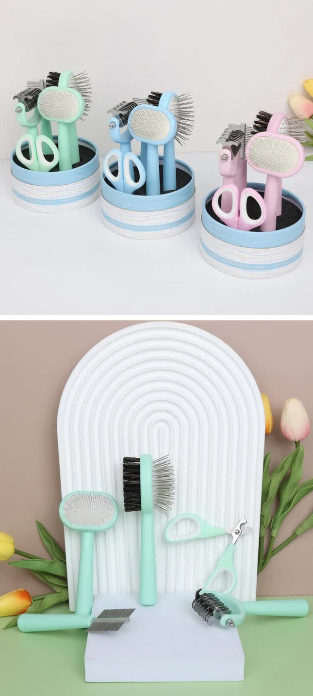 Blue Complete 5-in-1 Pet Grooming Care Kit – product detail
