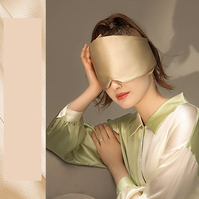 Champagne Luxury 19 Momme Mulberry Silk Sleep Mask