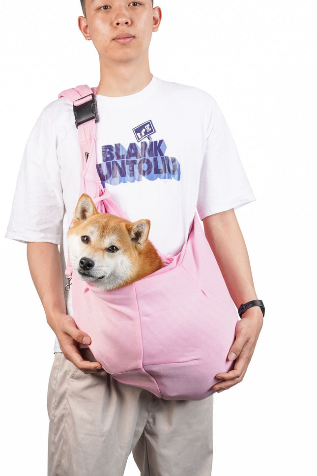 Pink Breathable Pet Sling Carrier for Small Dogs & Cats