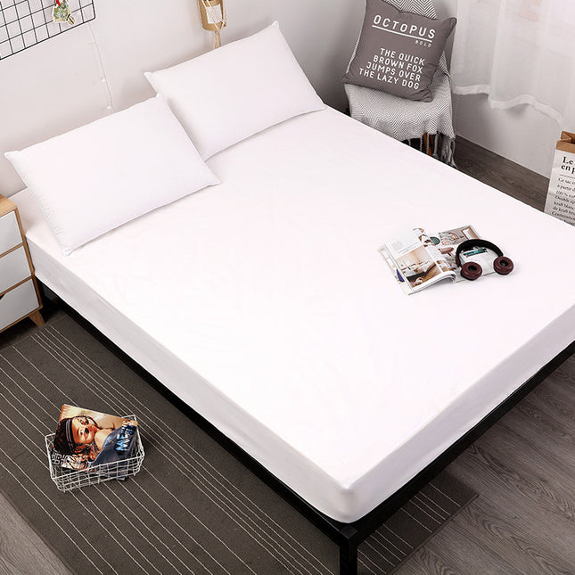 White Queen Size Waterproof Fitted Mattress Protector