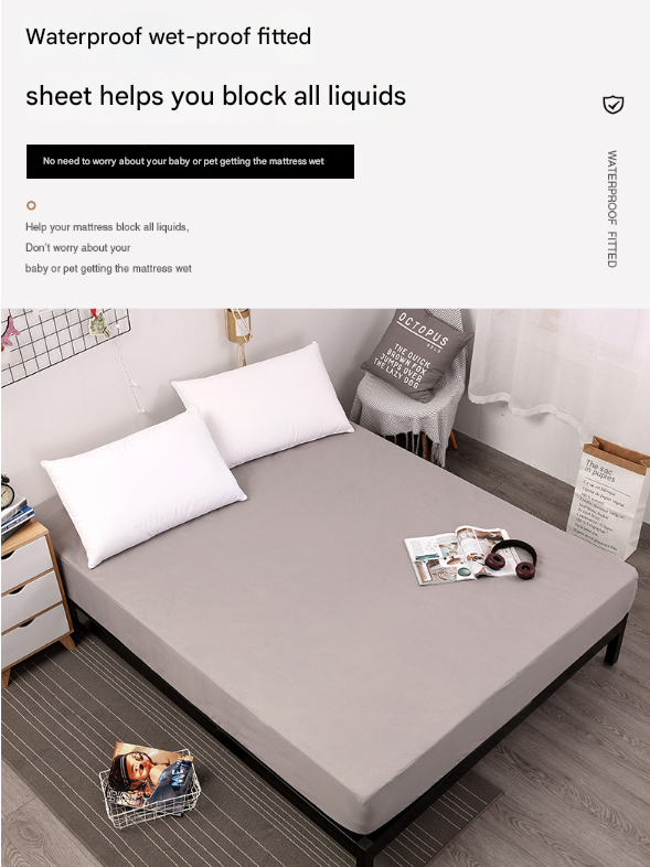 Orange Queen Size Waterproof Fitted Mattress Protector – product detail