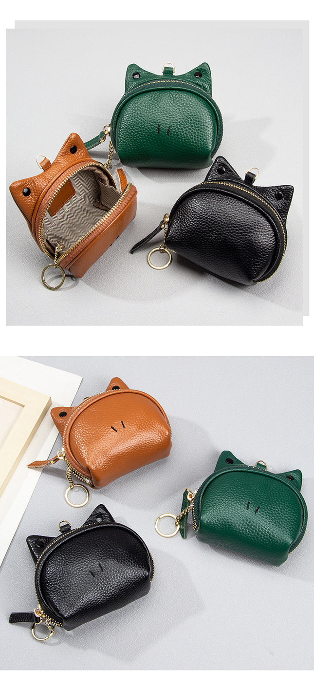 Grey Leather Frog Design Coin Purse – product detail