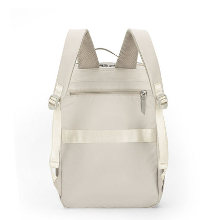 Black Slim Minimalist Laptop Backpack - Shockproof & Anti-Theft Design, Travel-Friendly with Luggage Strap, Water-Resistant