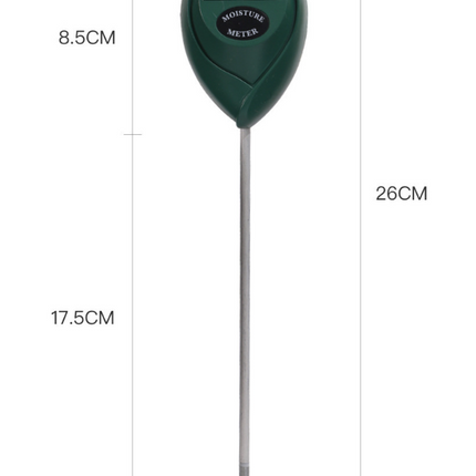 2 Pcs White Soil Moisture Meter - Accurate Plant Water Monitor for Garden & Potted Plants, No Batteries Needed