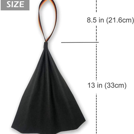 Brown Premium Full-Grain Leather Dog Training Tug - Interactive Bite Rag with Strong Loop Handle for Play & Drive Building