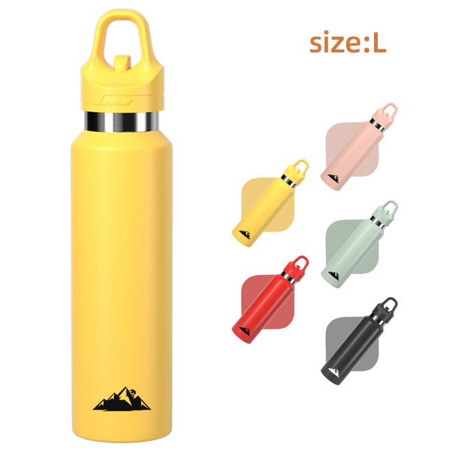 Yellow 680ml Insulated Stainless Steel Water Bottle