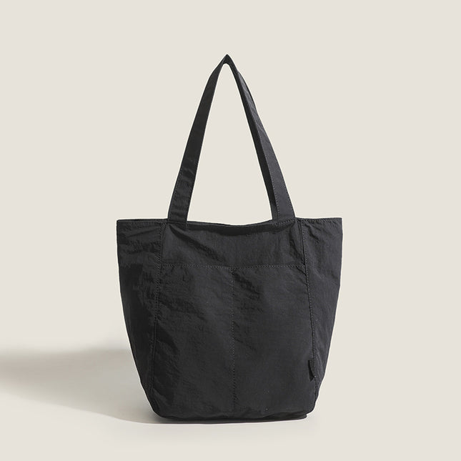 Black Chic Lightweight Canvas Blend Tote Bag