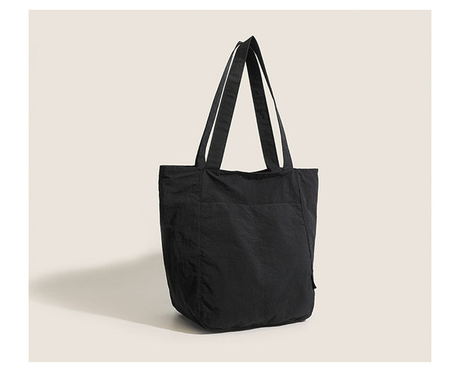Black Chic Lightweight Canvas Blend Tote Bag – product detail