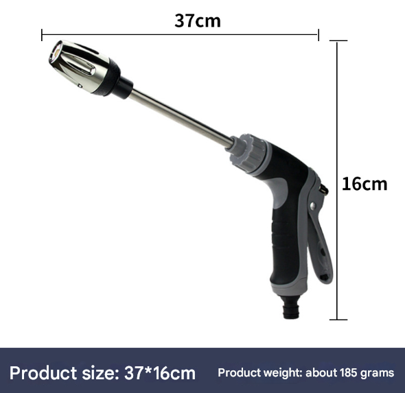 Black and Grey Heavy Duty Long Wand Garden Hose Nozzle – product detail