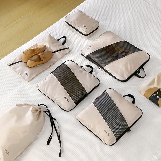 Black Premium 6-Piece Compression Packing Cubes Set – product detail