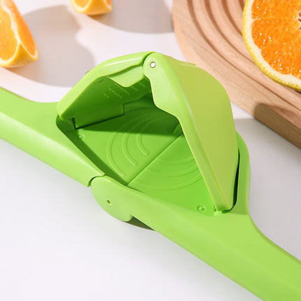 3 Pcs Green Easy-Squeeze Manual Citrus Juicer - Durable Lemon & Orange Squeezer with Pour Spout, Food-Grade PP