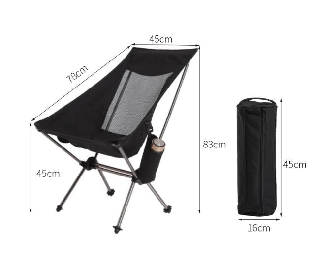 Black Lightweight Portable Folding Camping V888-ELOSUNG27979