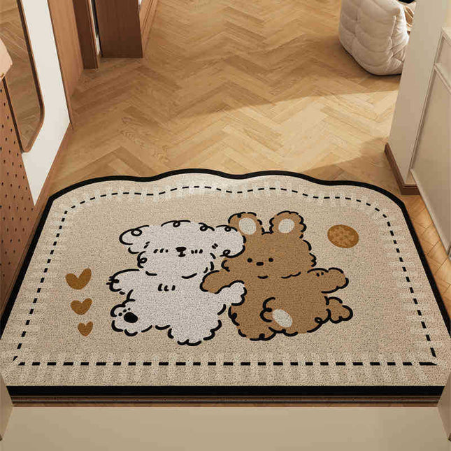 Paradise Partners Set of 2 Cartoon PVC Coil Entrance Mats