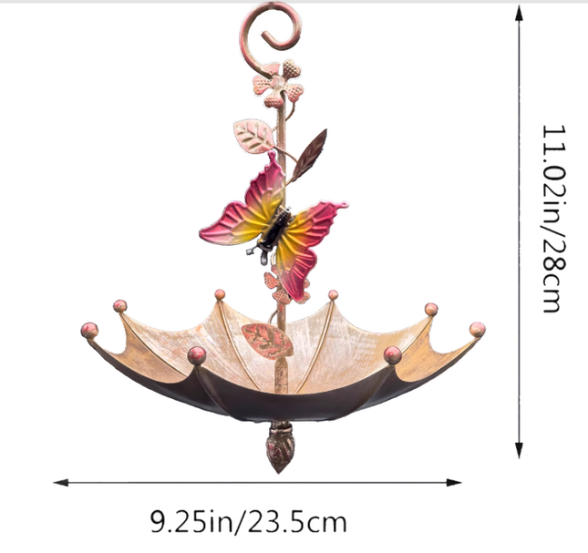 Butterfly Charming Hanging Umbrella Bird Feeder – product detail