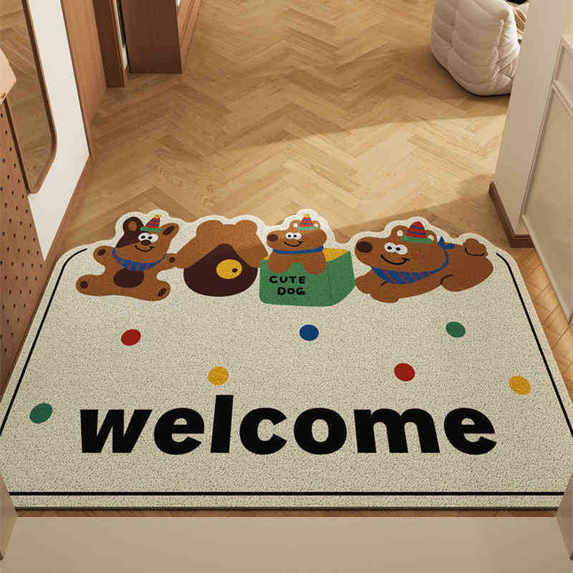 Box Puppy Alien Set of 2 Cartoon PVC Coil Entrance Mats