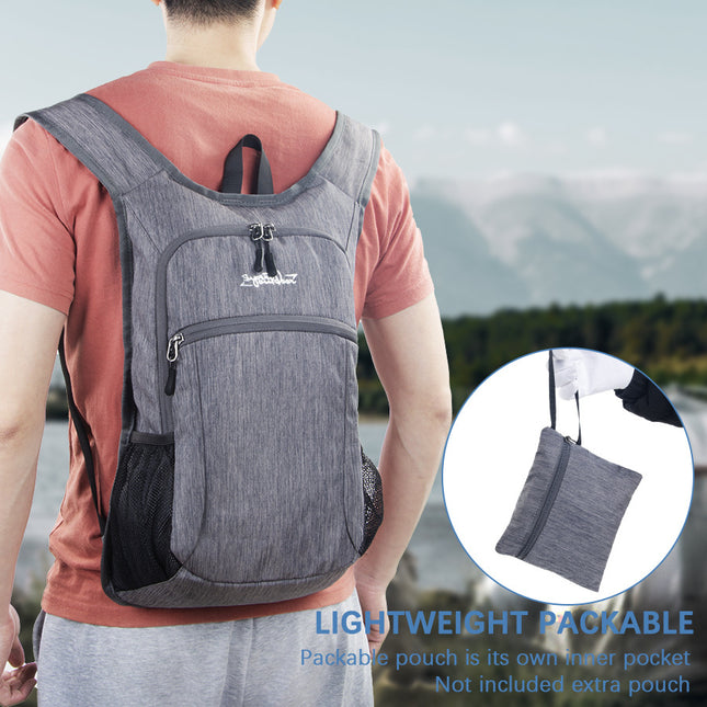 Grey Ultra Lightweight Packable Backpack