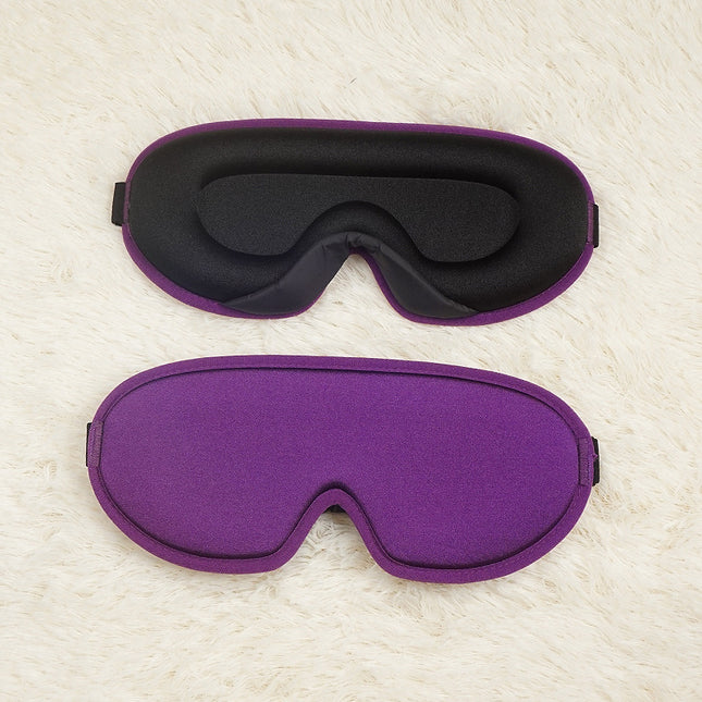 Purple Set of 2 3D Contoured Sleep Eye Masks